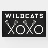 Lacrosse Team Black Banner (Horizontal)