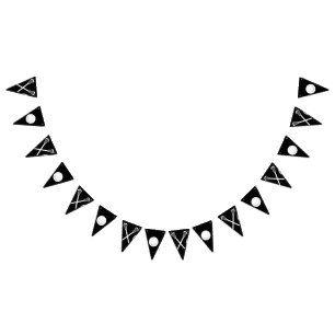 Lacrosse Team Black Wimpelkette