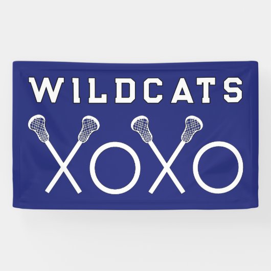 Lacrosse Team Blue Banner (Horizontal)