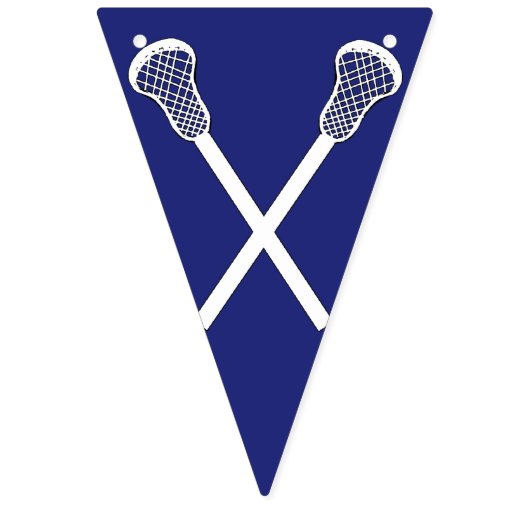 Lacrosse Team Blue Bunting Flags Wimpelkette (Dritte Fahne)