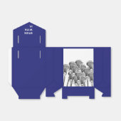 Lacrosse Team Blue Favor Box Geschenkschachtel (Ungefaltet)