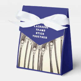 Lacrosse Team Blue Favor Box Geschenkschachtel