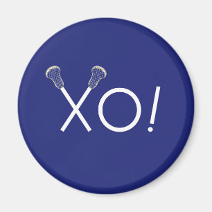 Lacrosse Team Blue Geschenke Magnet