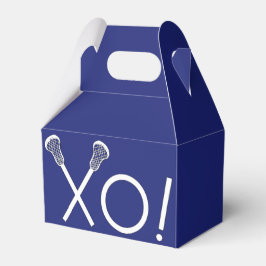Lacrosse Team Blue Geschenkschachtel