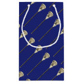 Lacrosse Team Blue Kleine Geschenktüte (Rückseite)