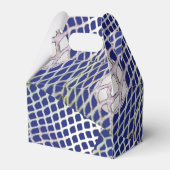 Lacrosse Team Blue Party Geschenkschachtel (Rückseite)