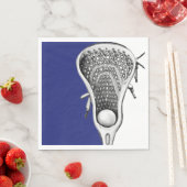 Lacrosse Team Blue Party Serviette (Beispiel)