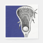 Lacrosse Team Blue Party Serviette (Vorderseite)