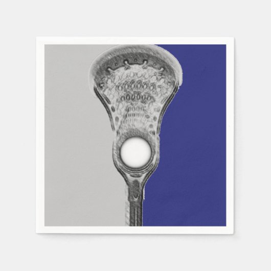 Lacrosse Team Blue Serviette (Vorderseite)