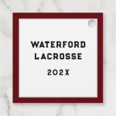 Lacrosse Team Geschenkanhänger (Rückseite)