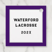 Lacrosse Team Geschenkanhänger (Rückseite)