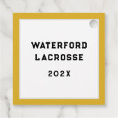 Lacrosse Team Geschenkanhänger (Rückseite)