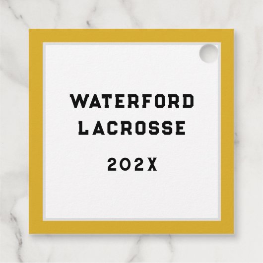 Lacrosse Team Geschenkanhänger (Rückseite)