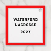 Lacrosse Team Geschenkanhänger (Rückseite)