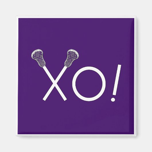 Lacrosse Team Geschenke Magnet (Vorne)