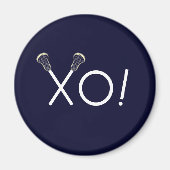 Lacrosse Team Geschenke Magnet (Vorne)