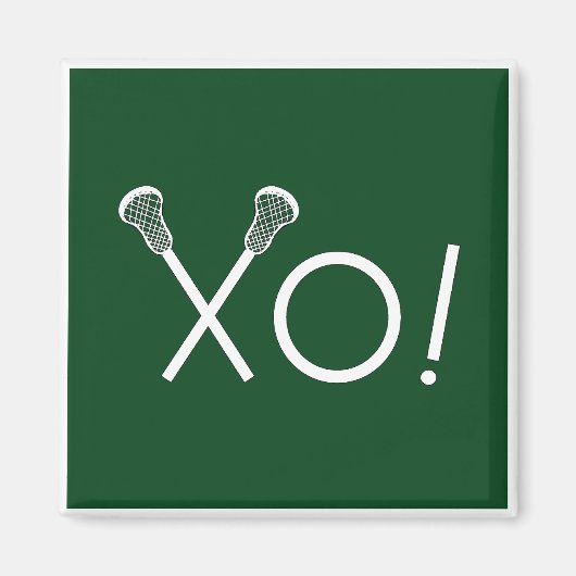 Lacrosse Team Geschenke Magnet (Vorne)