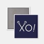 Lacrosse Team Geschenke Magnet (Vorderseite/Rückseite)