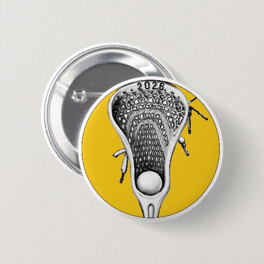 Lacrosse Team Gifts Button (Vorne & Hinten)