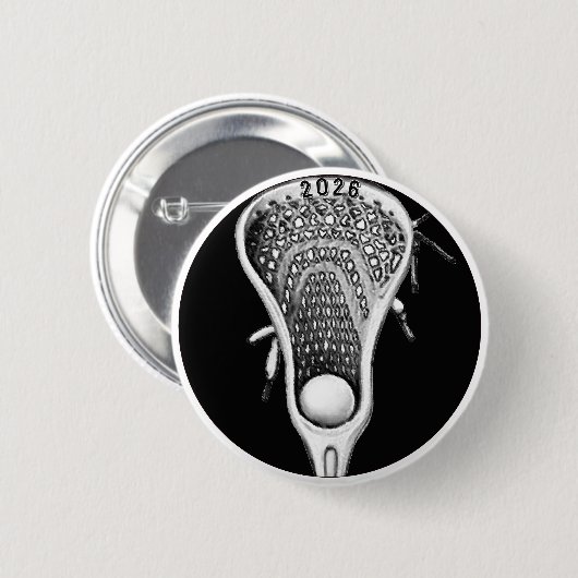 Lacrosse Team Gifts Button (Vorne & Hinten)