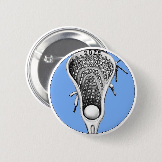 Lacrosse Team Gifts Button (Vorne & Hinten)