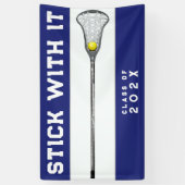 Lacrosse Team-Glückwunsch Banner (Vertikal)