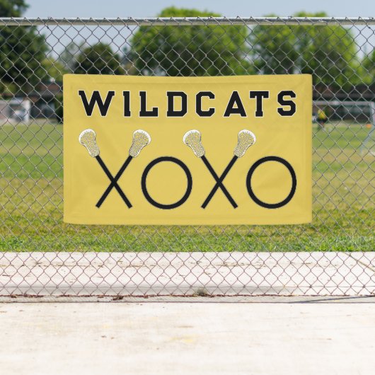 Lacrosse Team Gold Banner (Insitu)