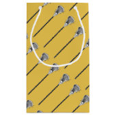 Lacrosse Team Gold Kleine Geschenktüte (Rückseite)