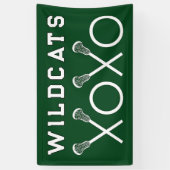 Lacrosse Team Green Banner (Vertikal)