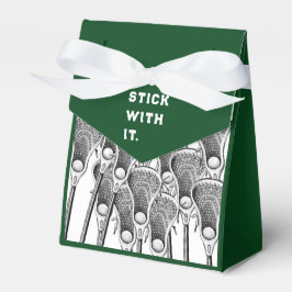 Lacrosse Team Green Favor Box Geschenkschachtel