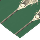 Lacrosse Team Green Kurz Table Runner Kurzer Tischläufer (Ecke)