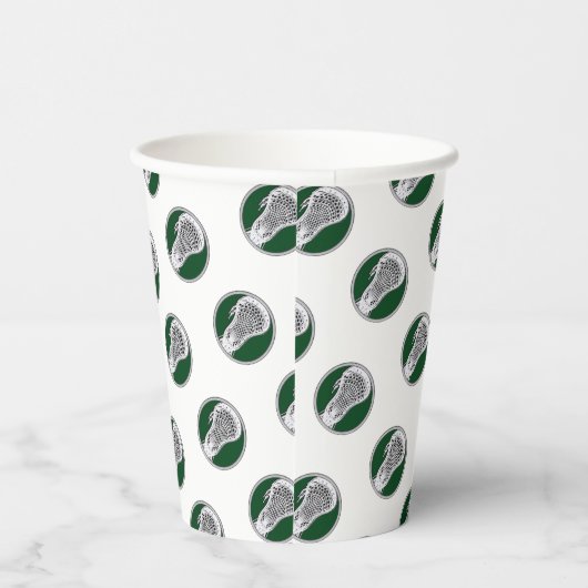 Lacrosse Team Green Pappbecher (Rechts)