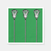 Lacrosse Team Green Serviette (Vorderseite)