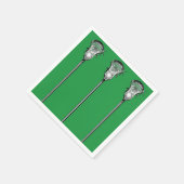 Lacrosse Team Green Serviette (Ecke)