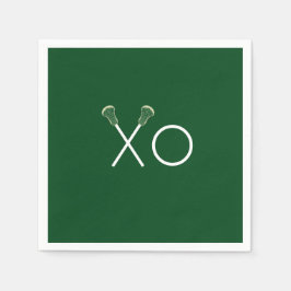 Lacrosse Team Green Serviette