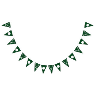 Lacrosse Team Green Wimpelkette