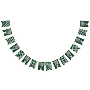 Lacrosse Team Green Wimpelkette
