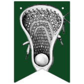 Lacrosse Team Green Wimpelkette (Zweite Fahne)