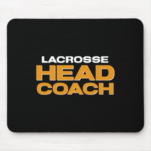 Lacrosse Team Head Coach Mousepad (Vorne)