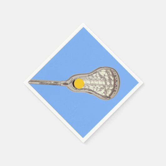 Lacrosse-Team Hellblau Serviette (Ecke)