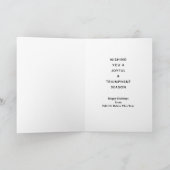 Lacrosse Team Holiday Cards Karte (Innenseite)