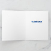 Lacrosse Team Jahr Danke, Trainer Spieler Farben Karte (Innenseite)