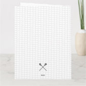 Lacrosse Team Jahr Danke, Trainer Spieler Farben Karte (Rückseite)