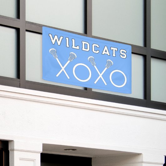 Lacrosse Team Light Blue Banner (Äußeres Gebäude)