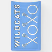 Lacrosse Team Light Blue Banner (Vertikal)