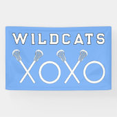 Lacrosse Team Light Blue Banner (Horizontal)