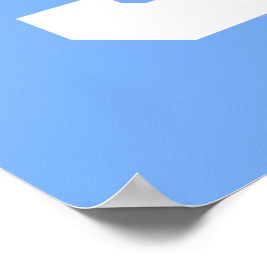 Lacrosse Team Light Blue Senior Night Poster (Ecke)