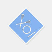 Lacrosse Team Light Blue Serviette (Ecke)