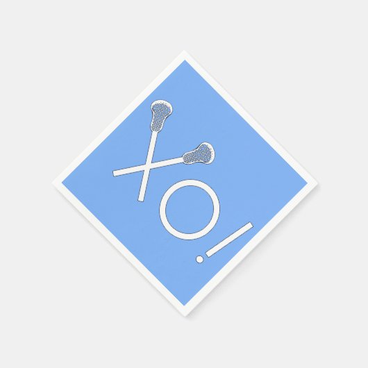 Lacrosse Team Light Blue Serviette (Ecke)