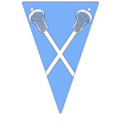 Lacrosse Team Light Blue Wimpelkette (Dritte Fahne)